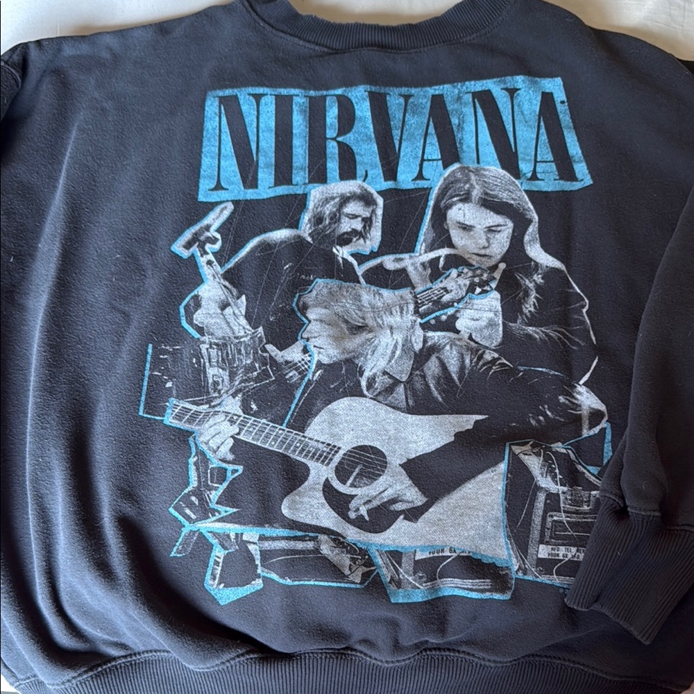 Nirvana Black Graphic Sweatshirt